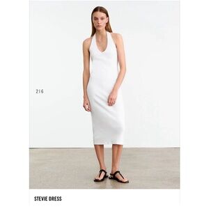 Nili Lotan Stevie White Midi Dress